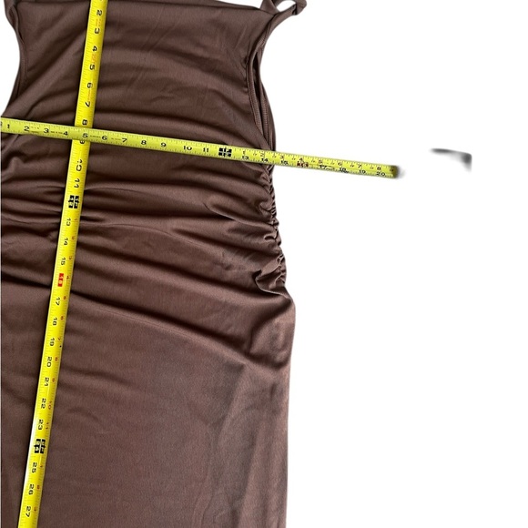 Caramel Cowl Neck Maxi Slip Dress NWOT - Picture 6 of 7